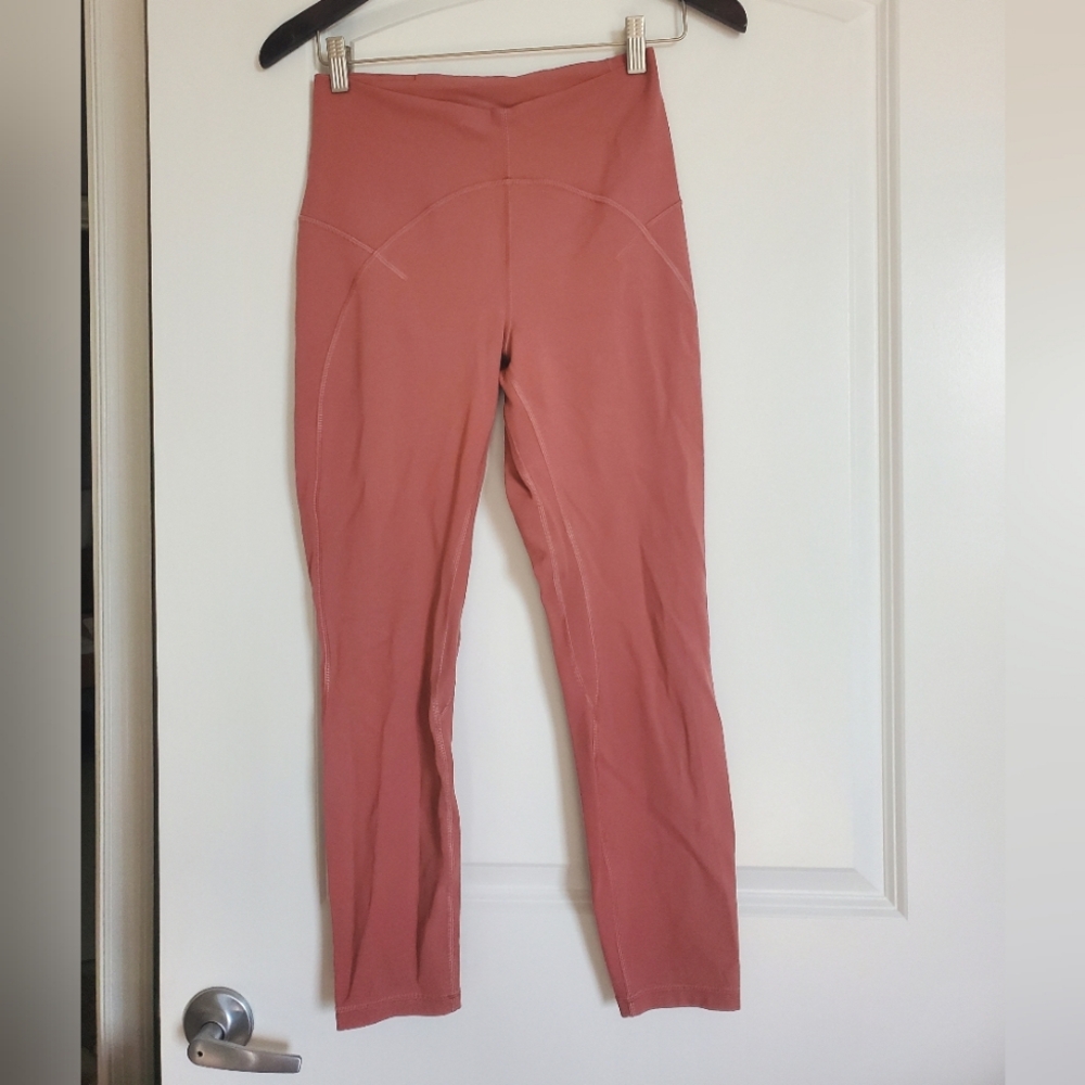 Lululemon Unlimit High-Rise Cropped Leggings 25" inseam Brier Rose Size 8